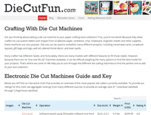 Tablet Screenshot of diecutfun.com